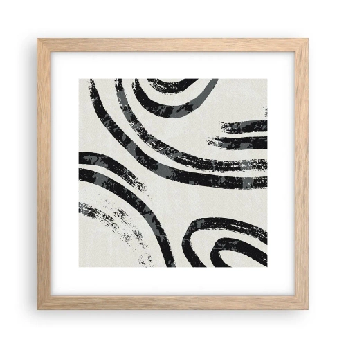 Affisch i ram av ljusek - Halvstoppad - 30x30 cm