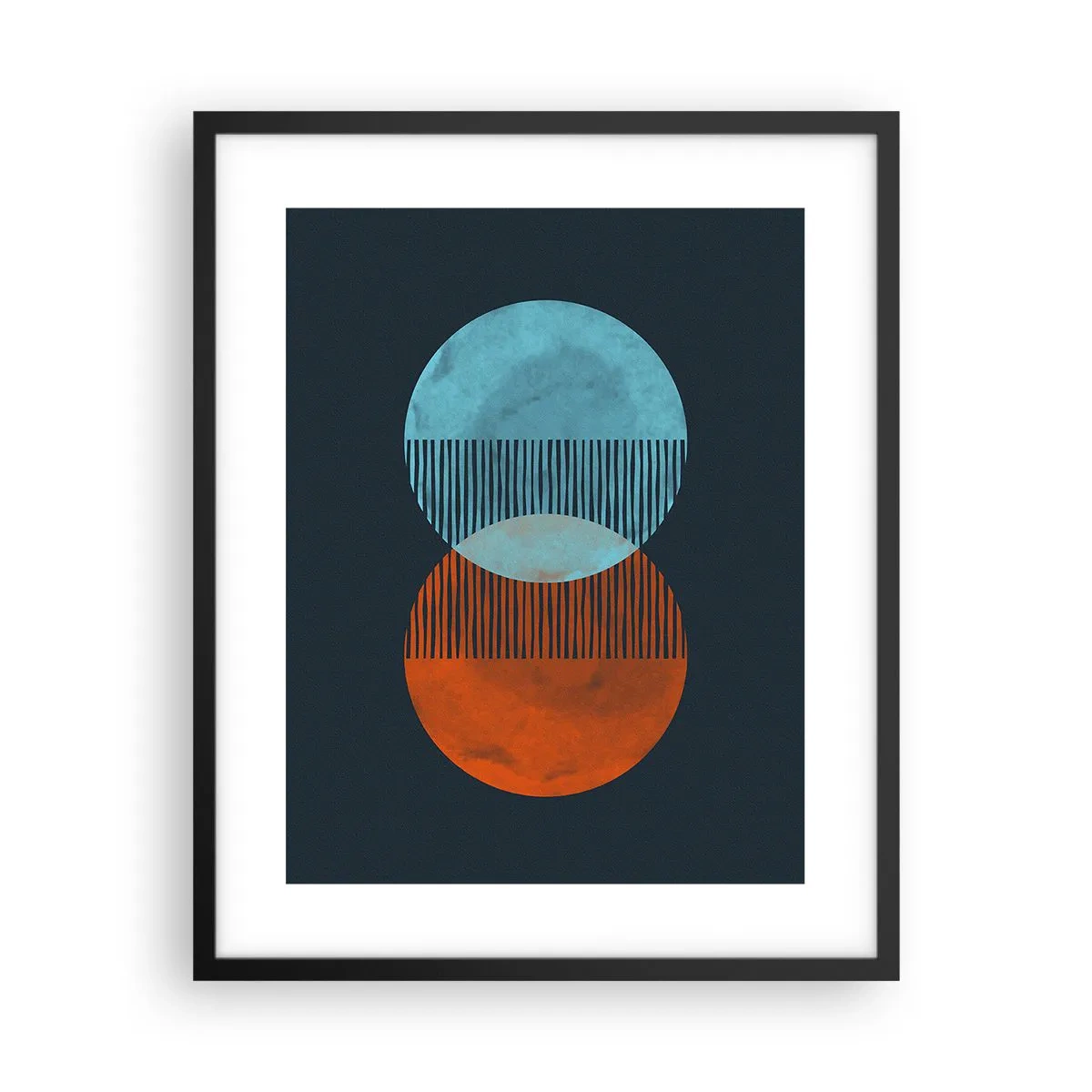 Affisch i svart ram - Astronomisk fantasi - 40x50 cm