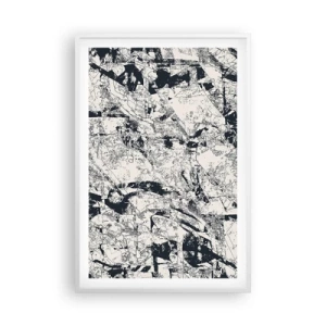 Affisch i vit ram - Motsatsernas interpenetration - 61x91 cm