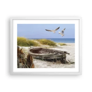 Affisch i vit ram - Doppade i vinden - 50x40 cm