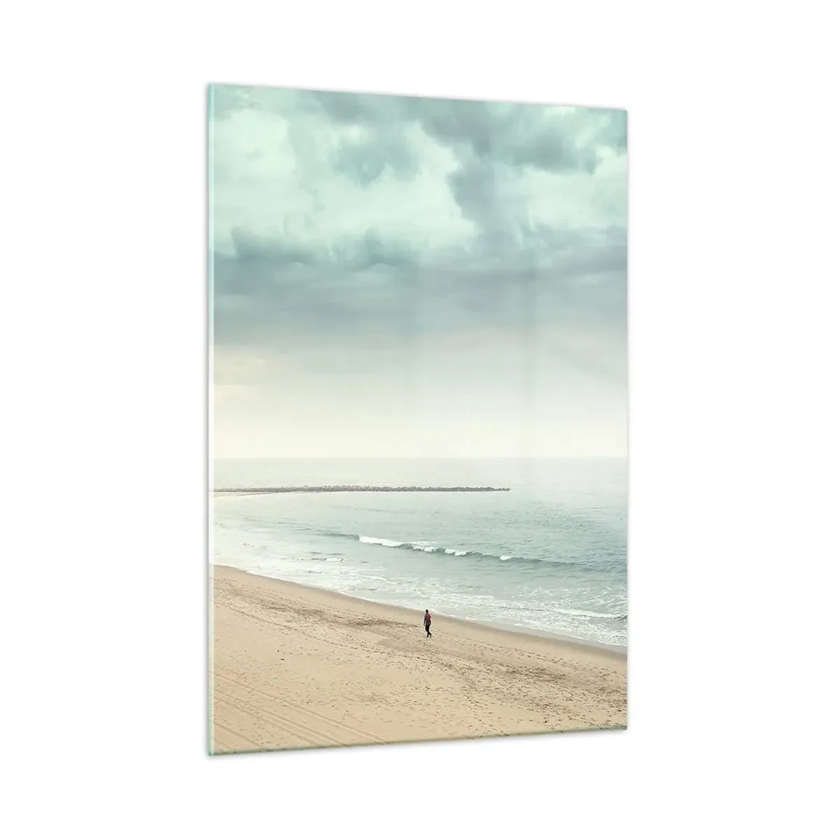Glastavla - Bild på glas - På jakt efter frid - 50x70 cm