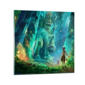 Glastavla - Bild på glas - Från den stora sagoboken - 60x60 cm