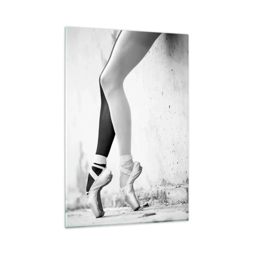 Glastavla - Bild på glas - Ballerina, voila! - 80x120 cm
