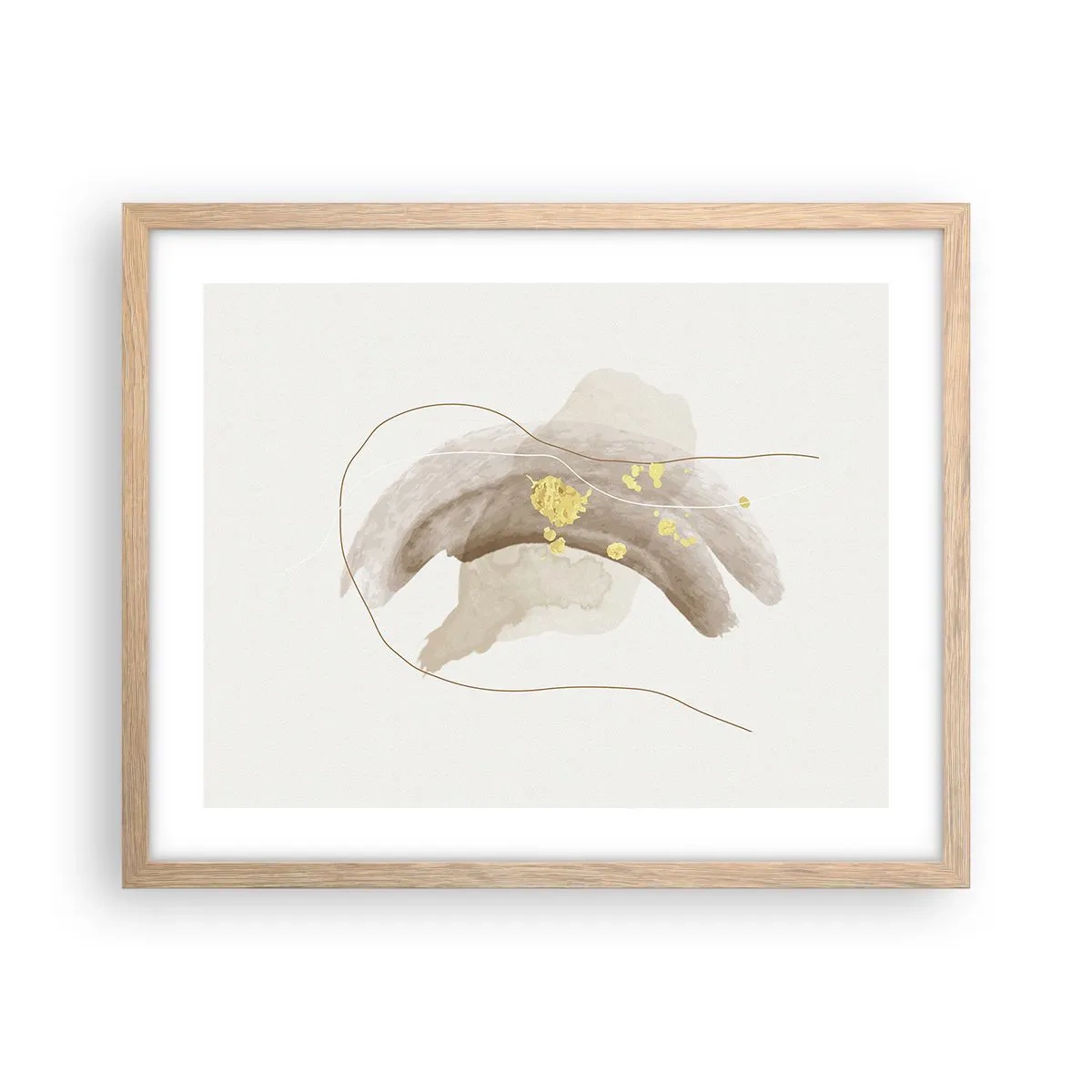 Affisch i ram av ljusek - Träffat i rummet - 50x40 cm