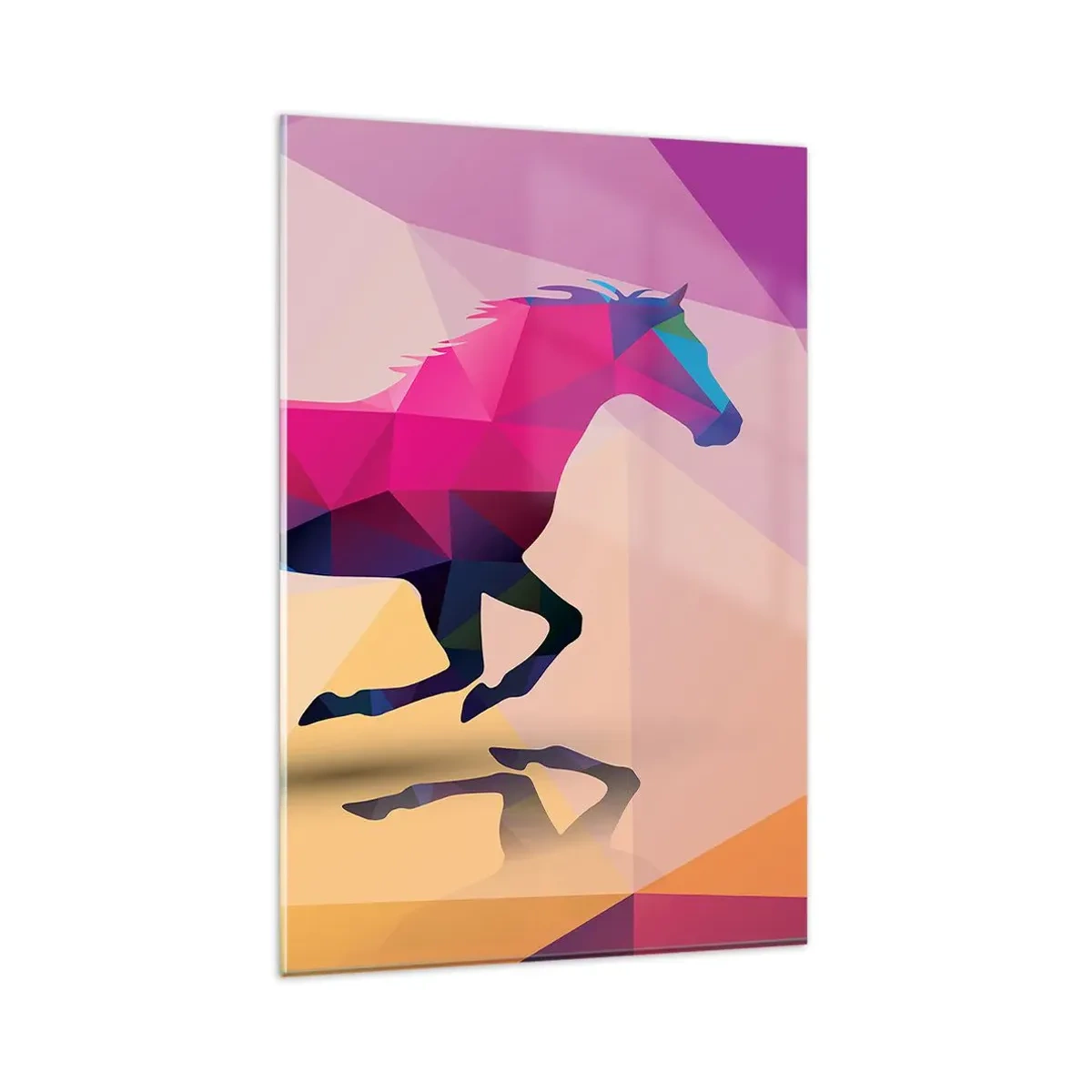 Glastavla - Bild på glas - Kubismen lever - 80x120 cm