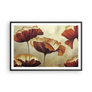 Affisch i svart ram - Ängsblommor - 91x61 cm