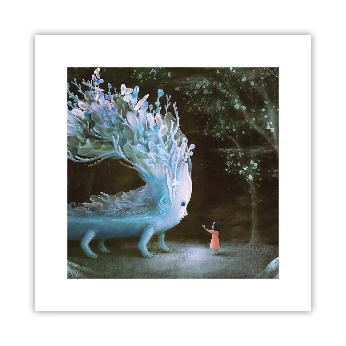 Affisch - Fantastiskt möte - 30x30 cm