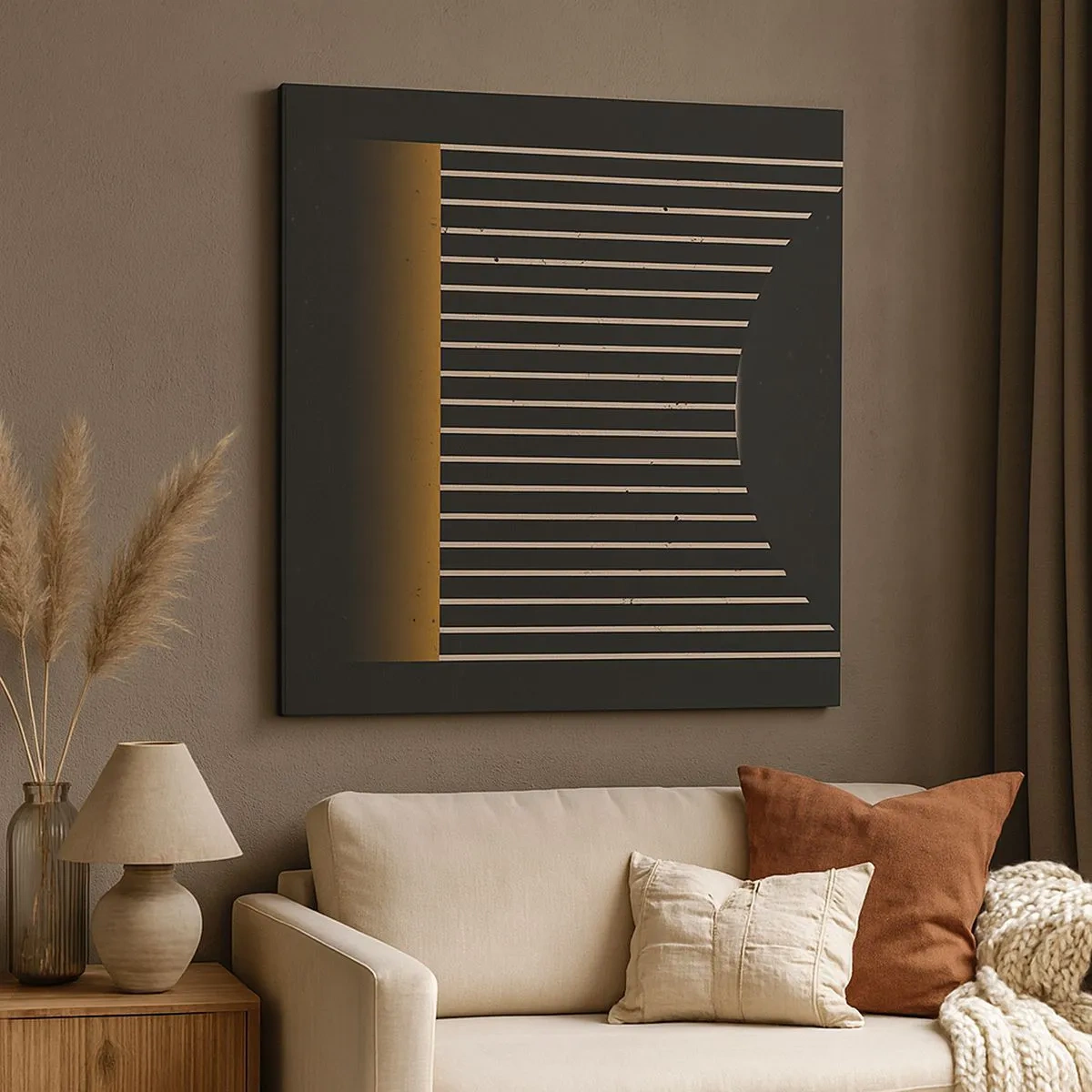 Canvastavla - Bild på duk - Utforska mörkret - 30x30 cm