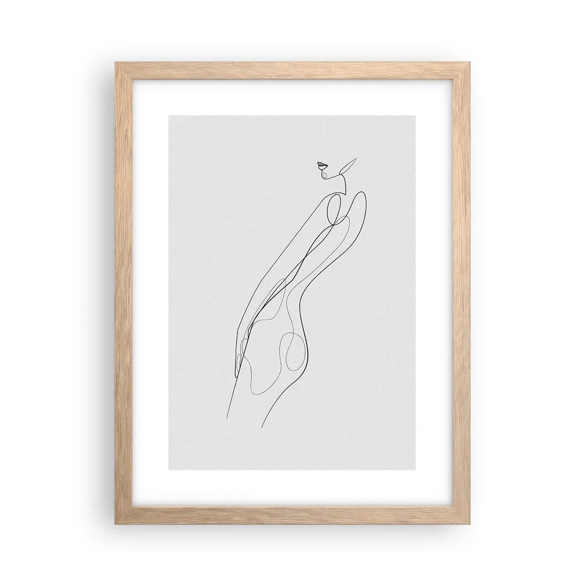 Affisch i ram av ljusek - Bara en utfästelse - 30x40 cm