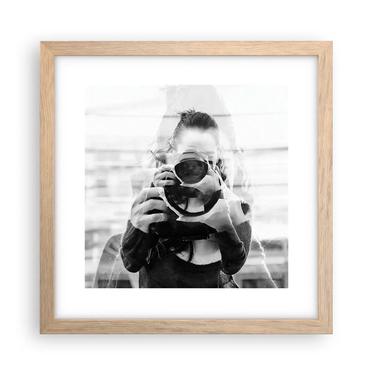 Affisch i ram av ljusek - Skapare och material - 30x30 cm