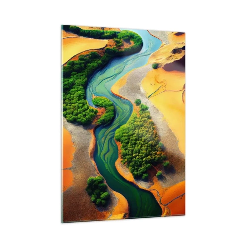 Glastavla - Bild på glas - Livgivande flod - 50x70 cm