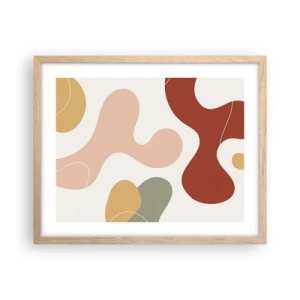 Affisch i ram av ljusek - Ornamental zig-zack? - 50x40 cm
