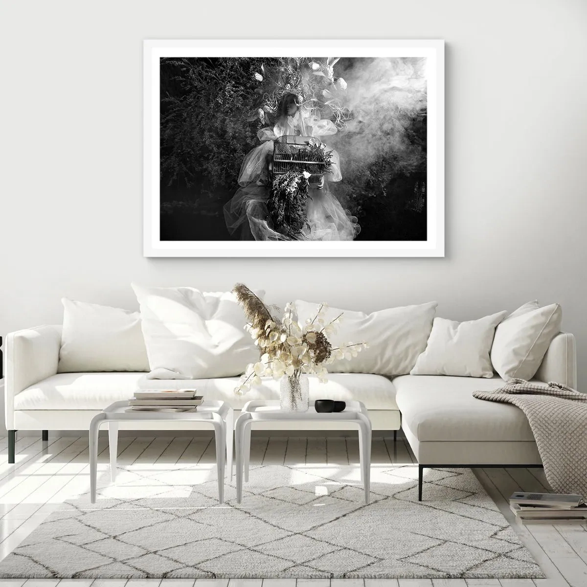 Affisch i vit ram - Bara Moder - Natur - 91x61 cm