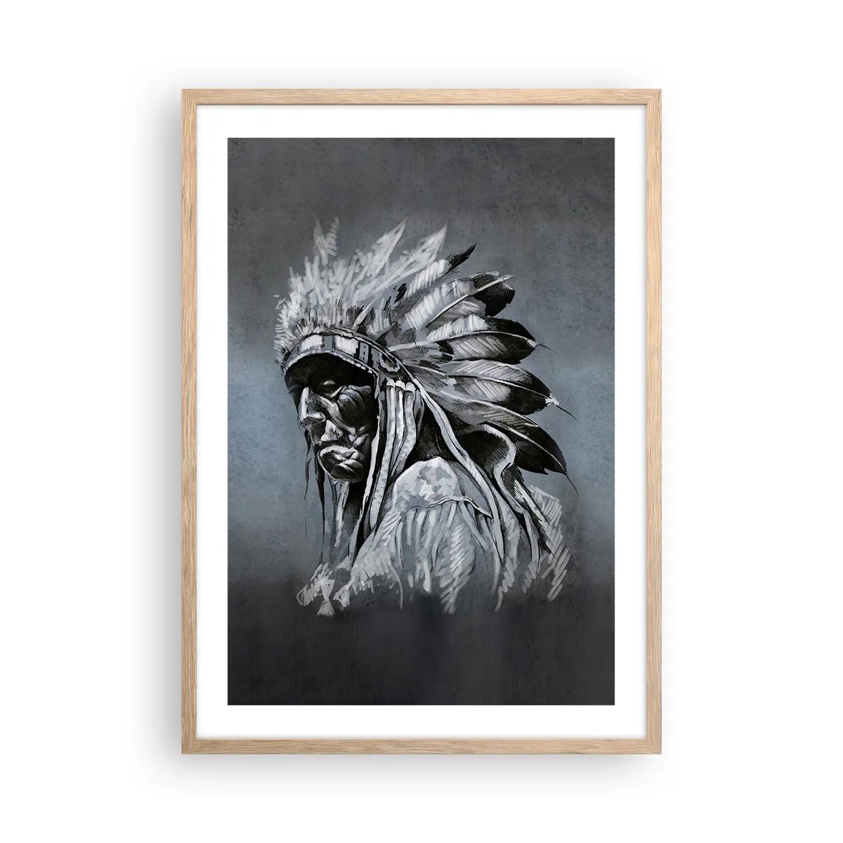 Affisch i ram av ljusek - Tillbaka till rötterna - 50x70 cm