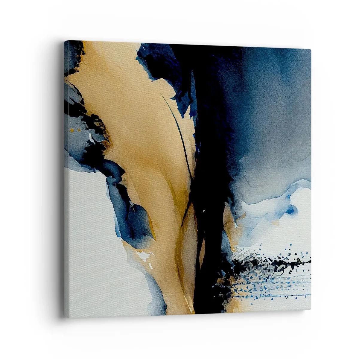 Canvastavla - Bild på duk - Bakom ridån - 40x40 cm