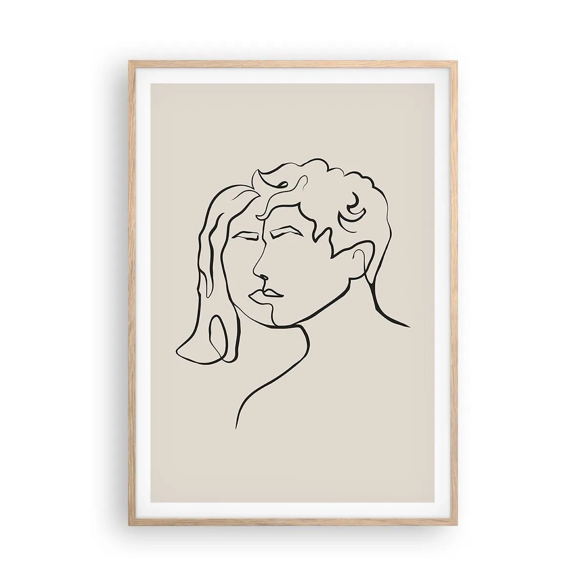 Affisch i ram av ljusek - Och enighet har blivit - 70x100 cm