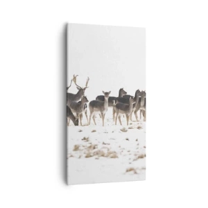 Canvastavla - Bild på duk - Julen är på väg? - 55x100 cm