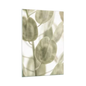 Glastavla - Bild på glas - I början fanns det löv... - 70x100 cm