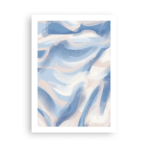 Affisch - Blå krusningar - 50x70 cm