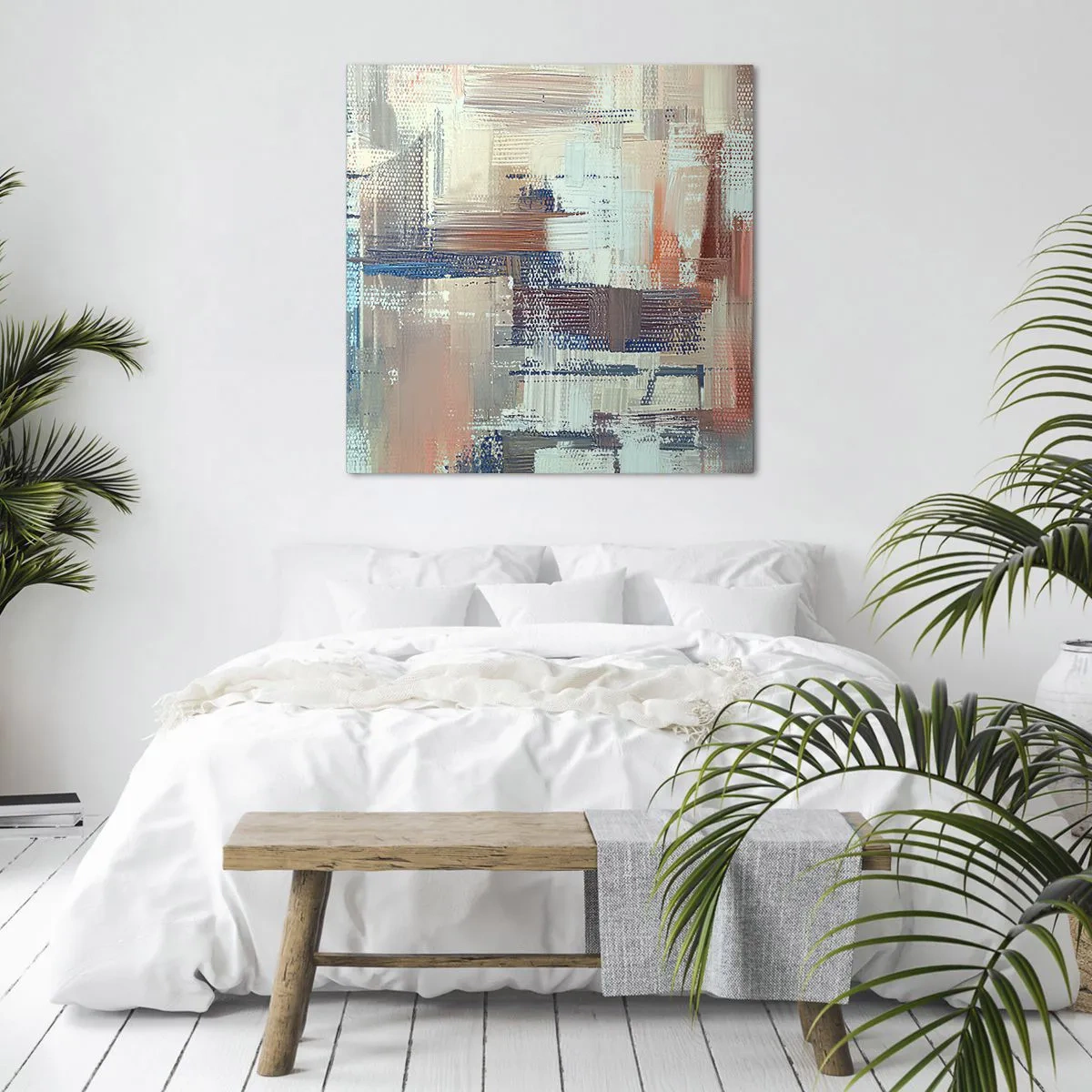 Canvastavla - Bild på duk - Att nå ljuset - 60x60 cm