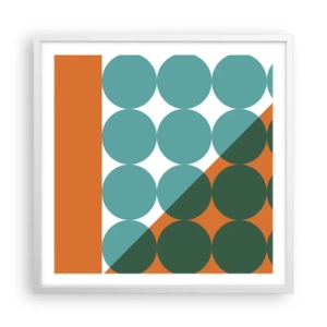 Affisch i vit ram - Uppåt och på diagonalen - 60x60 cm