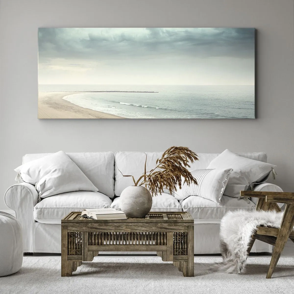 Canvastavla - Bild på duk - På jakt efter frid - 100x40 cm