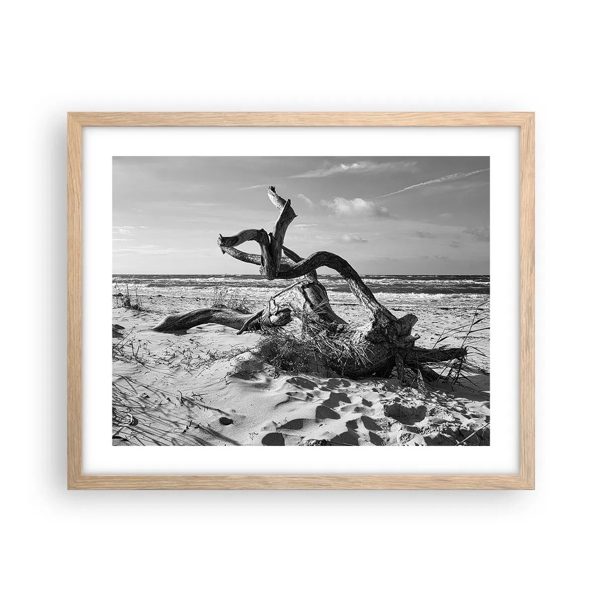 Affisch i ram av ljusek - Havets skulptur - 50x40 cm