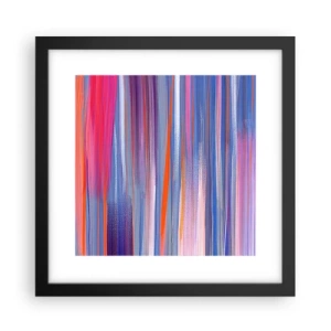 Affisch i svart ram - Uppstigning i regnbåge - 30x30 cm