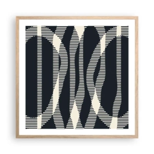 Affisch i ram av ljusek - Försök att bryta mörkret - 60x60 cm