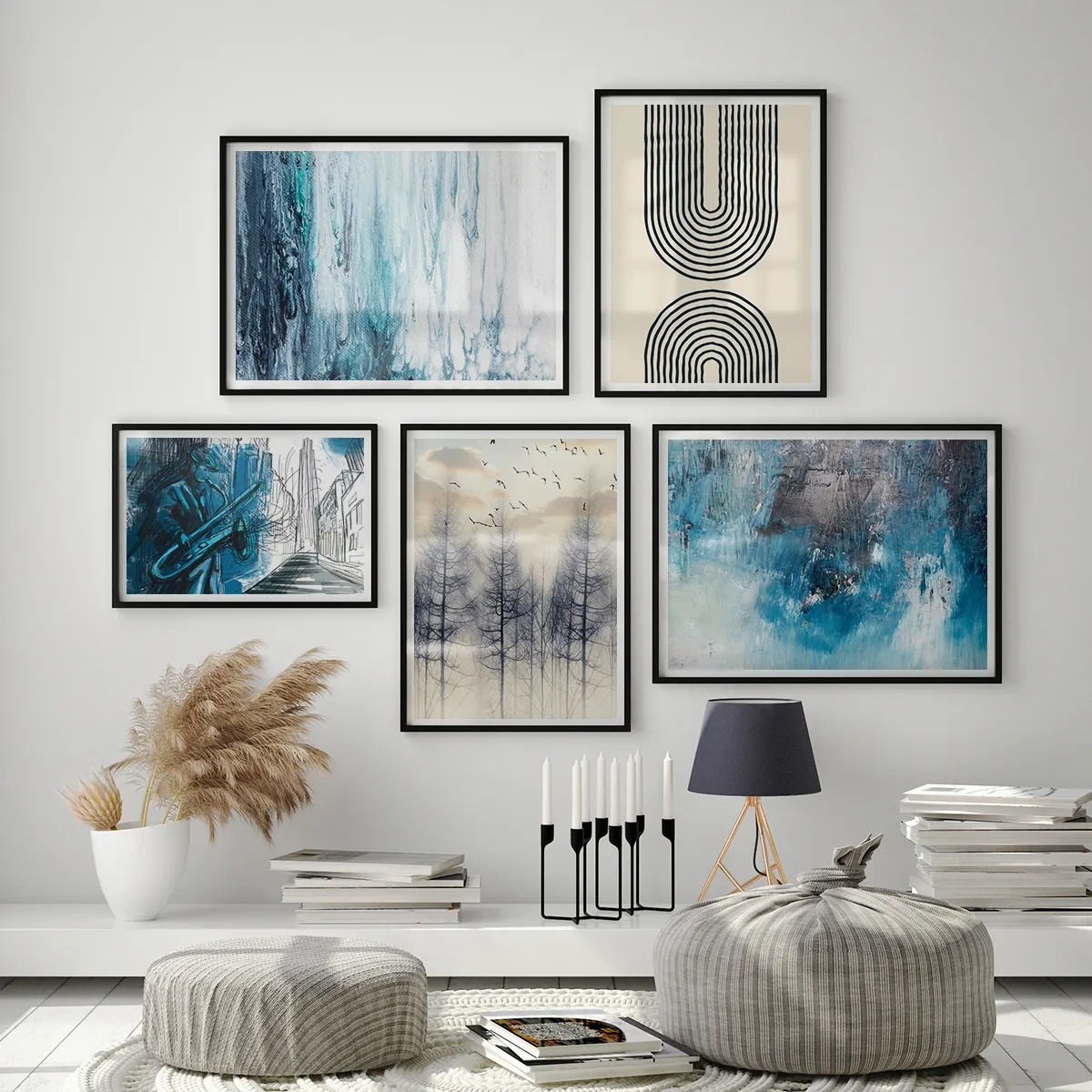 Blue space - Inspiration till vardagsrummet