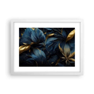 Affisch i vit ram - Fodrad med guld - 40x30 cm