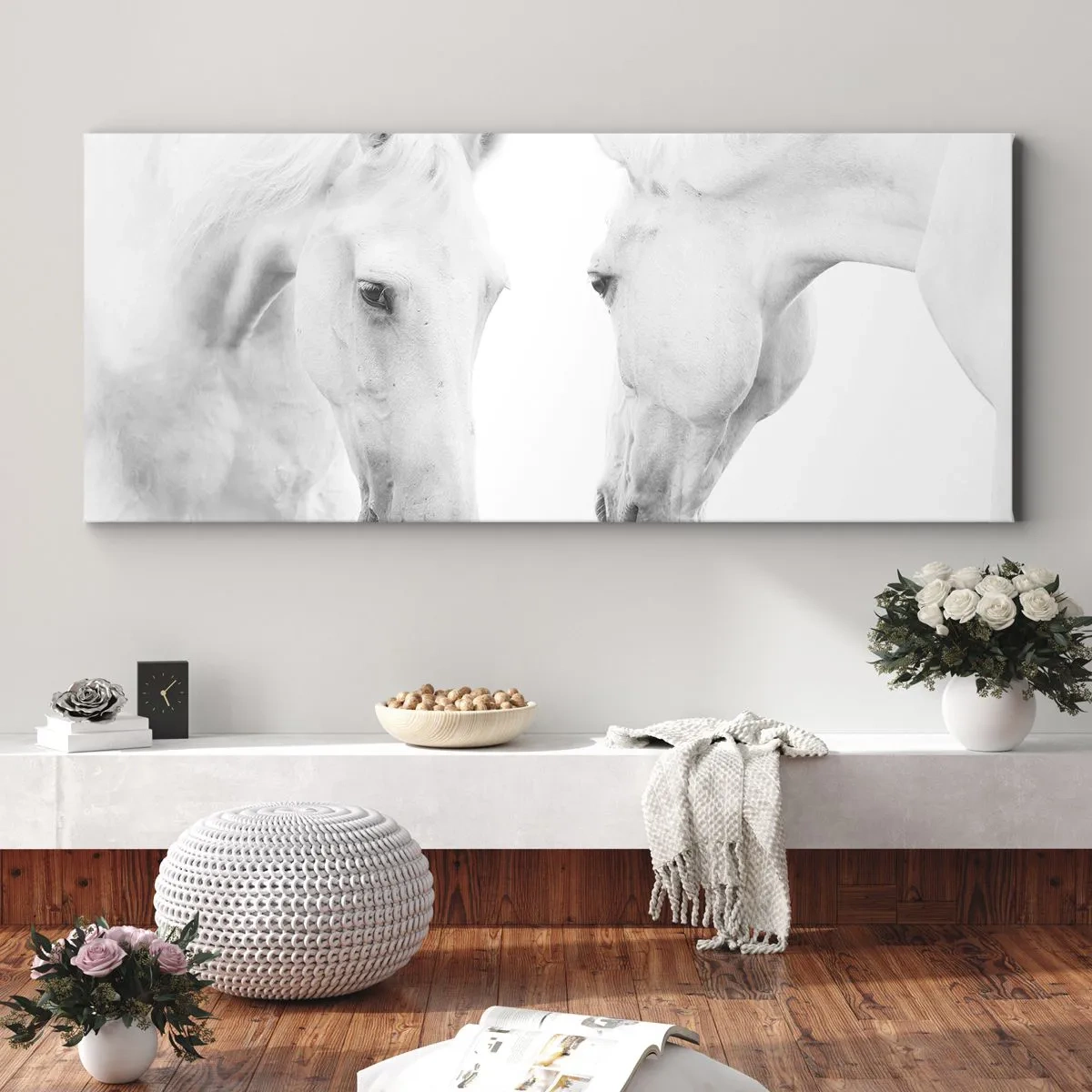 Canvastavla - Bild på duk - Är det vänskap…? - 100x40 cm