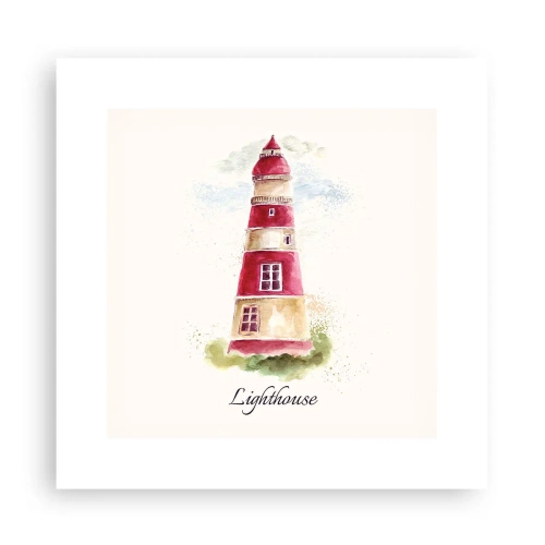 Affisch - Det är alltid något väder - 30x30 cm