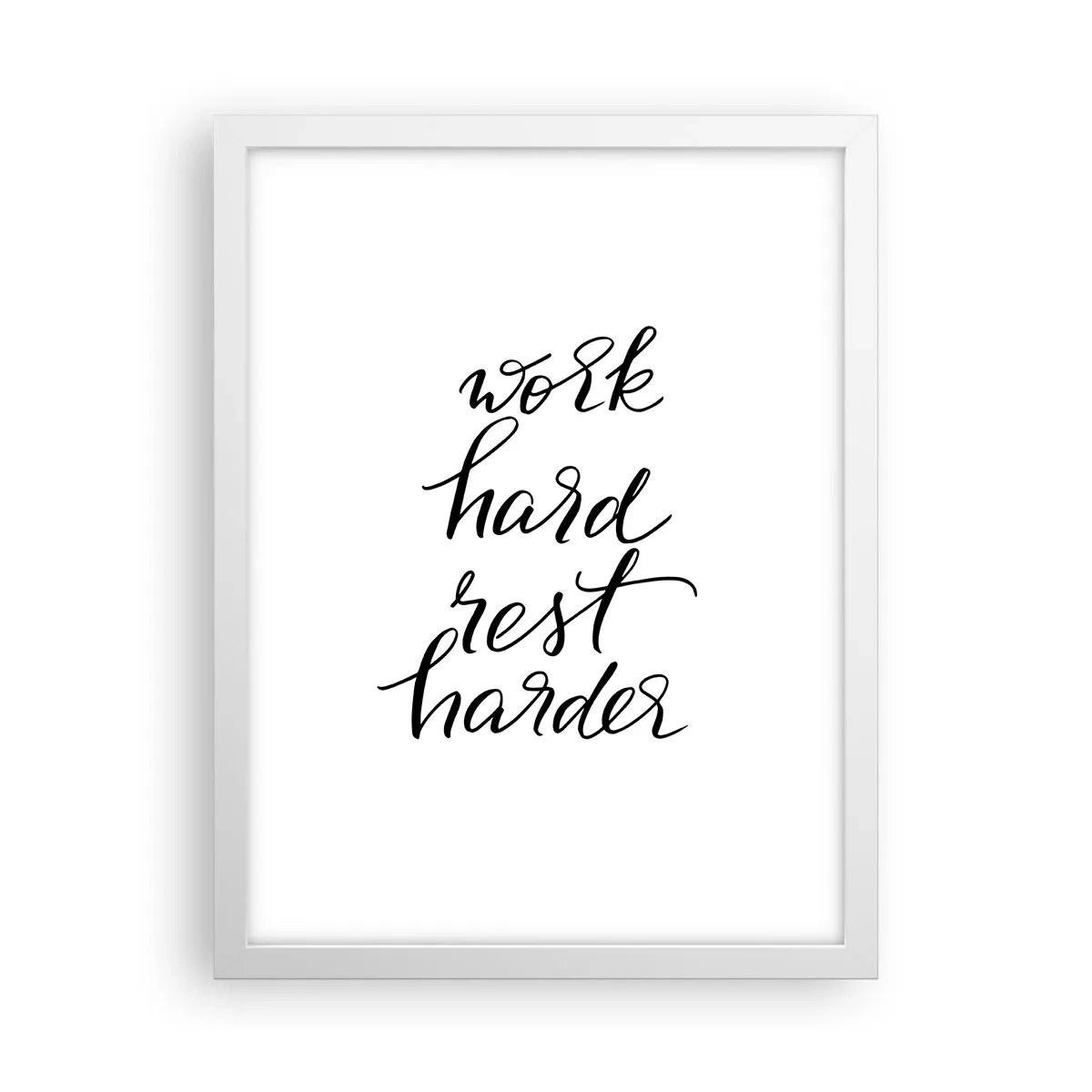 Affisch i vit ram - Livsbalans - 30x40 cm