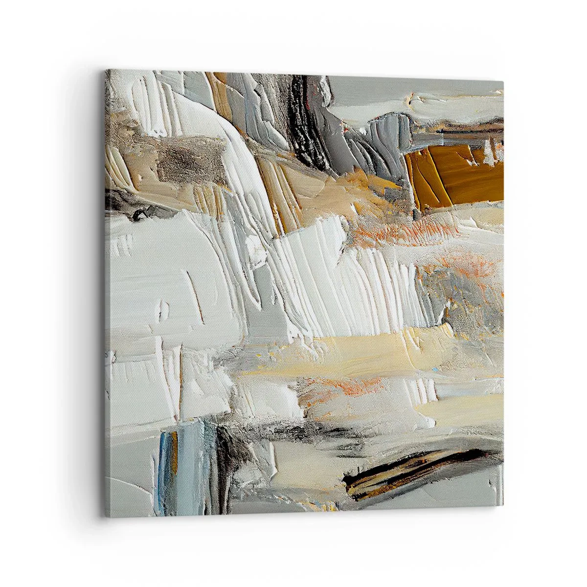 Canvastavla - Bild på duk - Färgstarka lager på lager - 70x70 cm