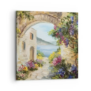 Canvastavla - Bild på duk - Kustprovinsens charm - 70x70 cm