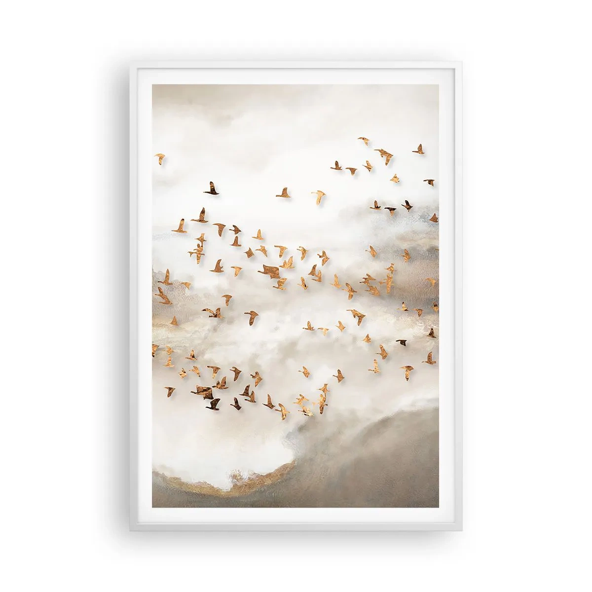 Affisch i vit ram - Det är dags... - 70x100 cm