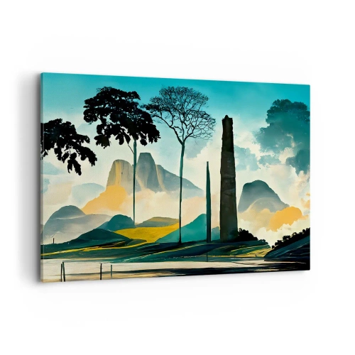 Canvastavla - Bild på duk - Fortfarande högre och högre - 120x80 cm
