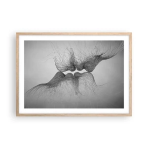 Affisch i ram av ljusek - Vindens kyss - 70x50 cm