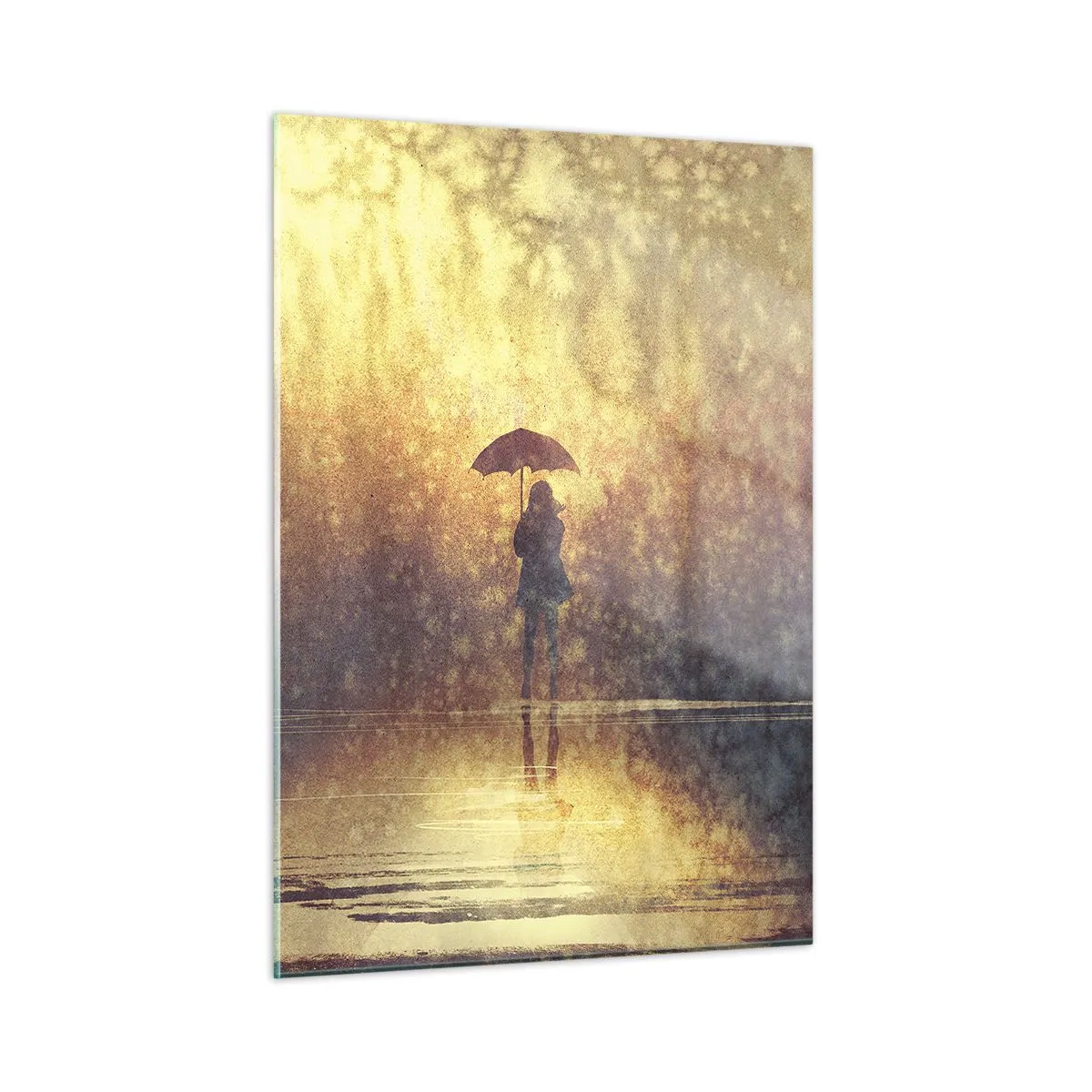 Glastavla - Bild på glas - Jag känner att någon tittar på mig - 50x70 cm
