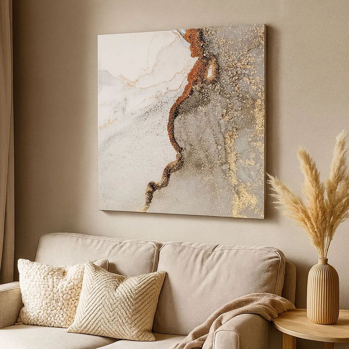 Canvastavla - Bild på duk - På färgernas gräns - 30x30 cm