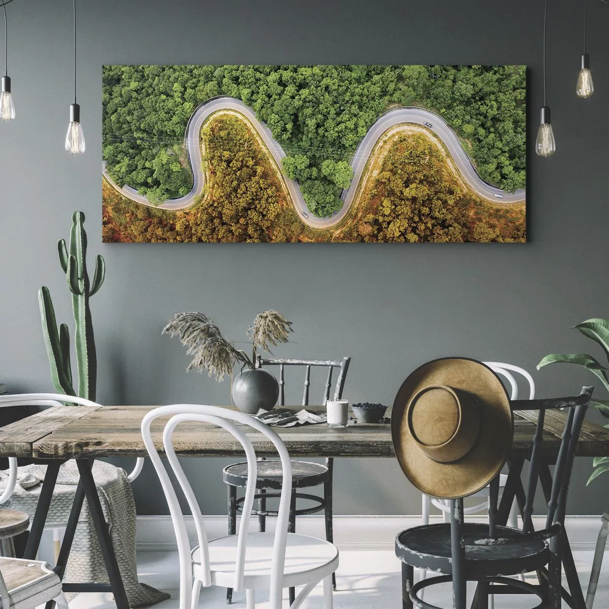 Canvastavla - Bild på duk - Gränser och genombrott - 100x40 cm