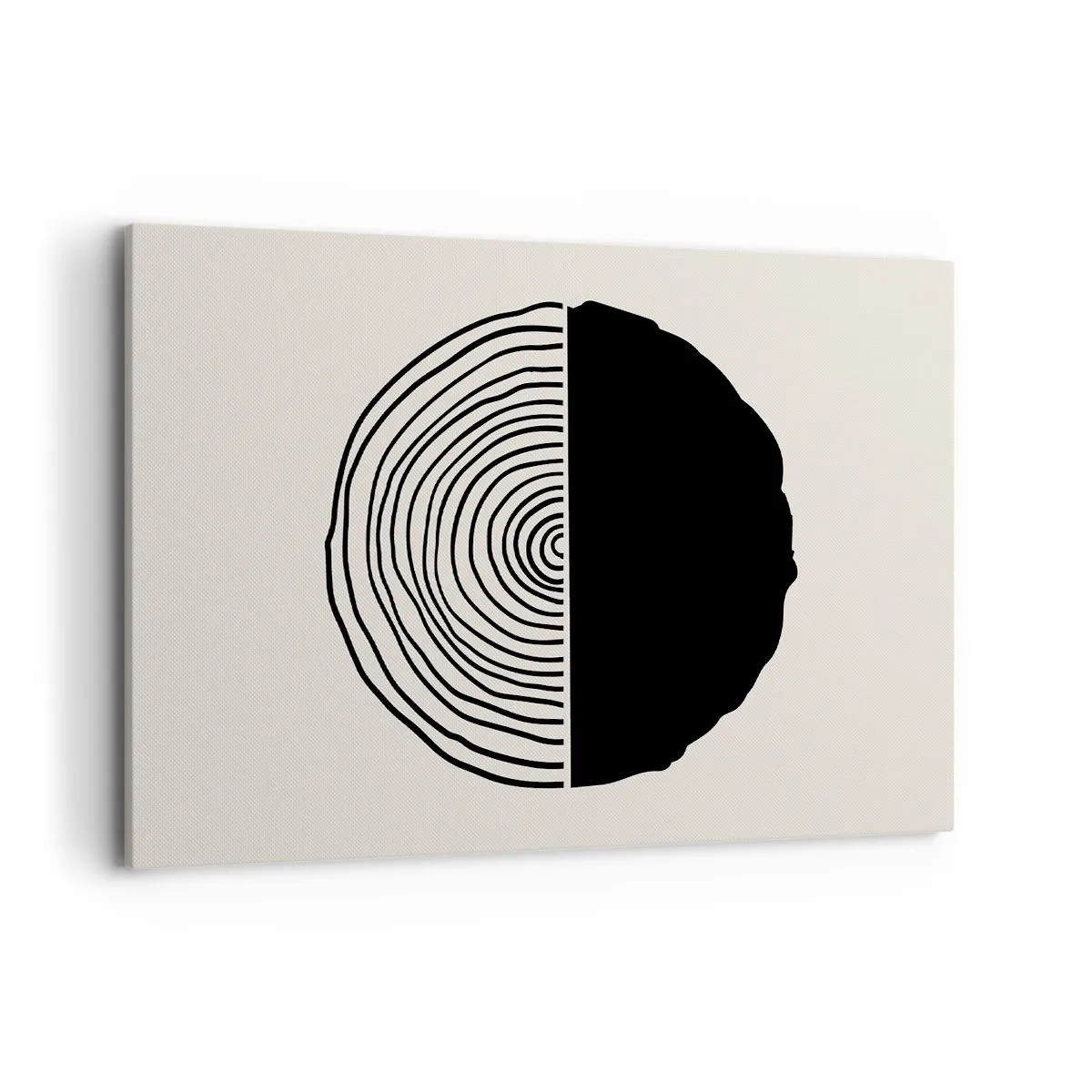 Canvastavla - Bild på duk - Hälften hälften - 100x70 cm