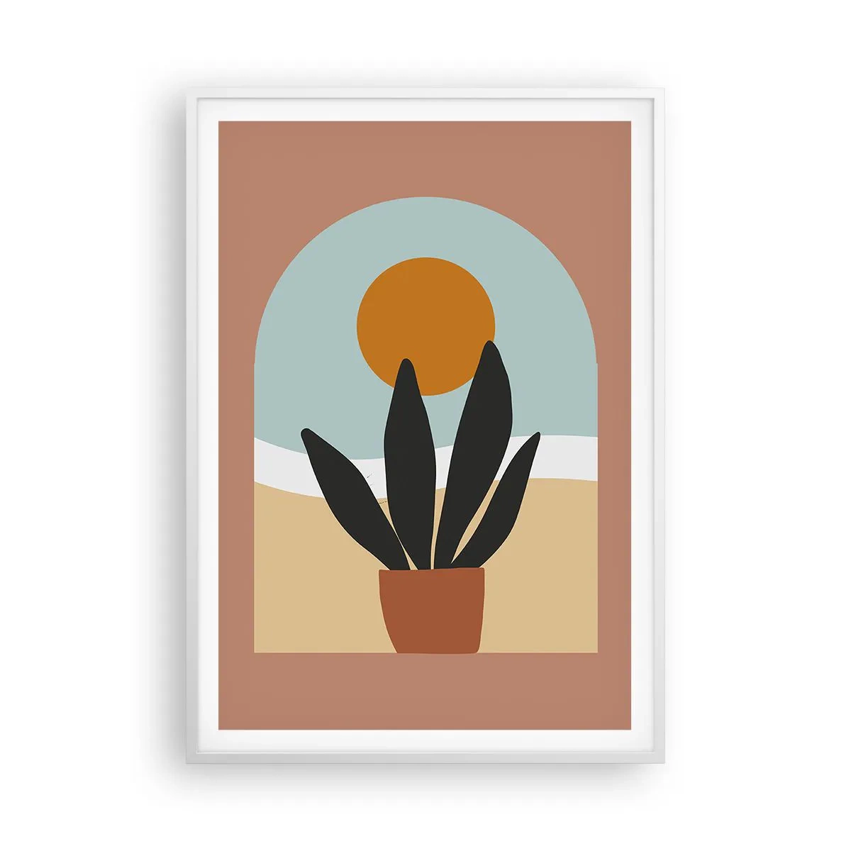 Affisch i vit ram - Små glädje - 70x100 cm