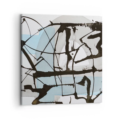 Canvastavla - Bild på duk - Blått trots allt - 70x70 cm