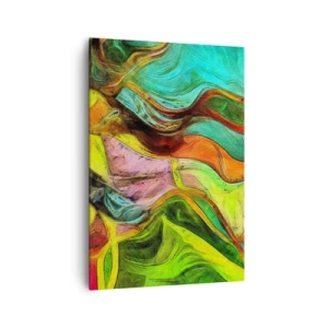 Canvastavla - Bild på duk - Rörelse är liv - 70x100 cm