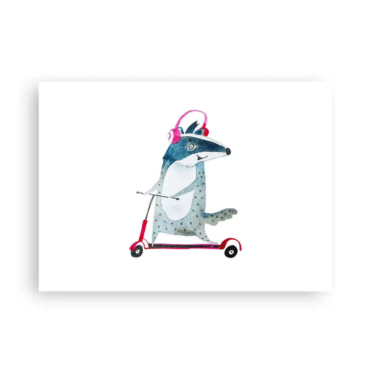 Affisch - Grävlingens glädje - 70x50 cm