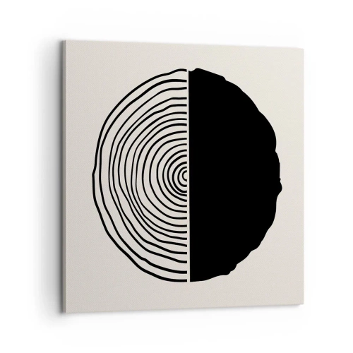 Canvastavla - Bild på duk - Hälften hälften - 60x60 cm