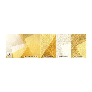 Provbit av självhäftande fototapet Deluxe Sticker - Geometriskt väder - Ljus, Textur, Geometrisk - 100x30 cm