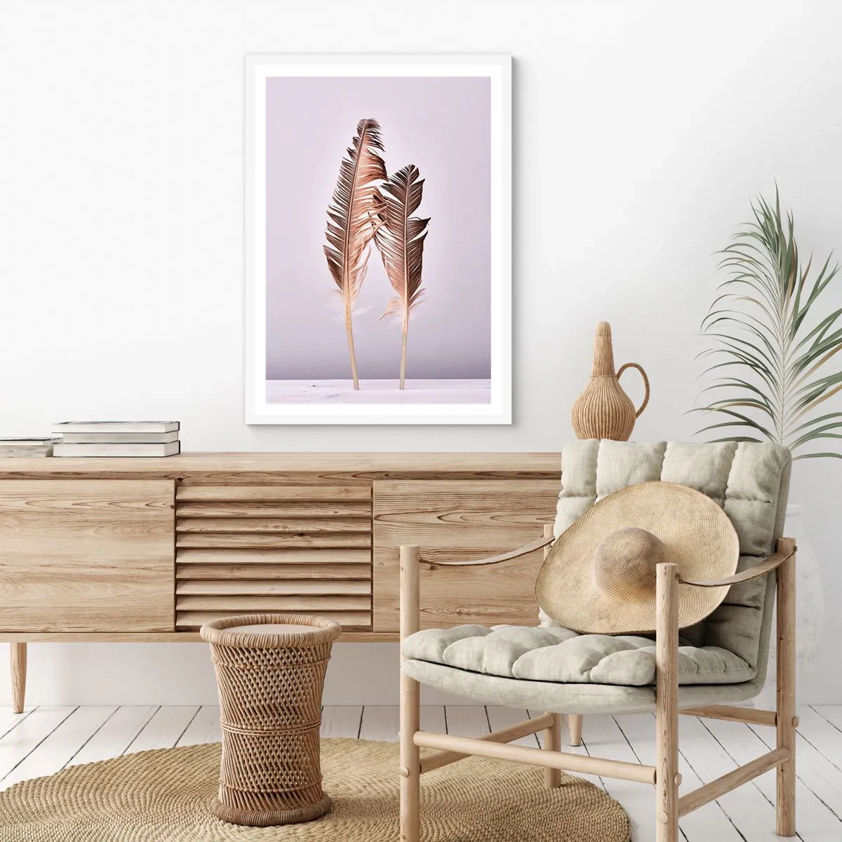 Affisch i vit ram - Mot intet - 61x91 cm